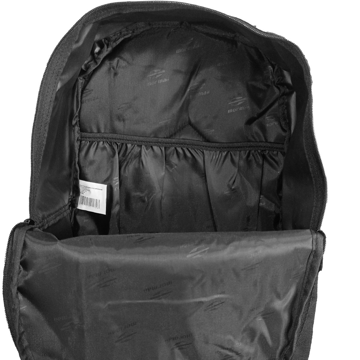 Mochila Mormaii Surf Line Logo Preta e Marrom 25L Preto/Marrom 5