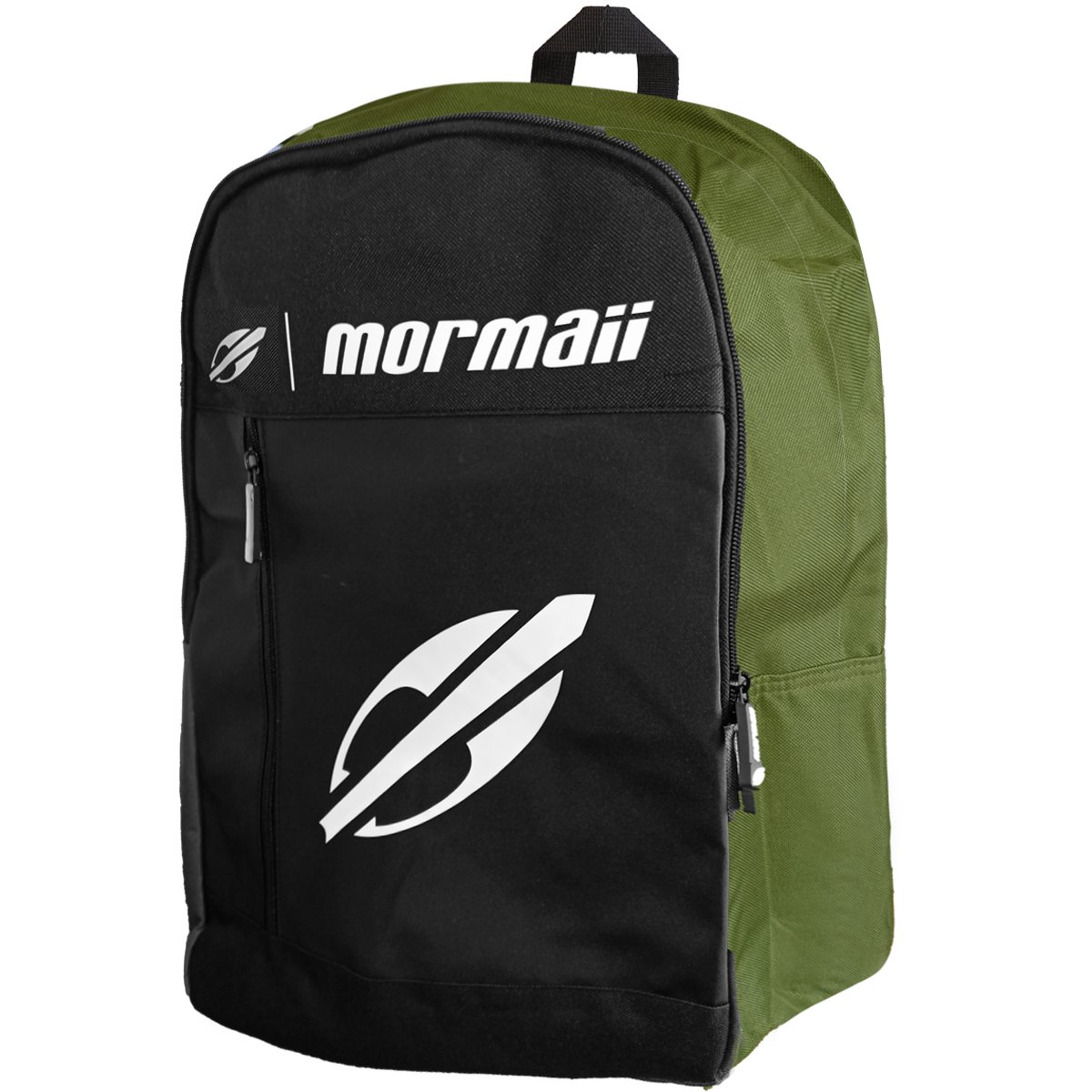 Mochila Mormaii Surf Line Letreiro Preta e Verde 25L