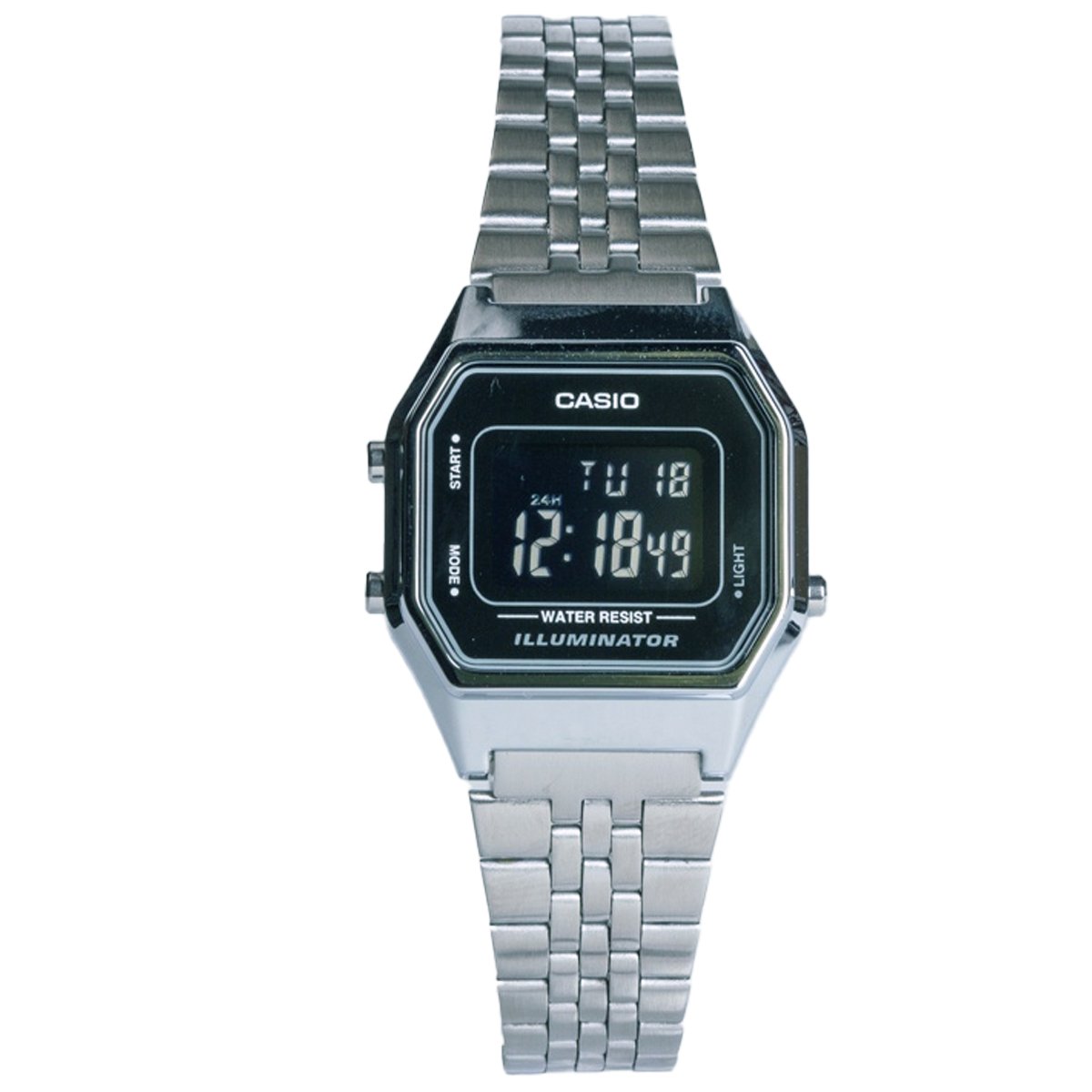 Relógio Casio Vintage LA680WA-1BDF-SC Prateado Prata 2