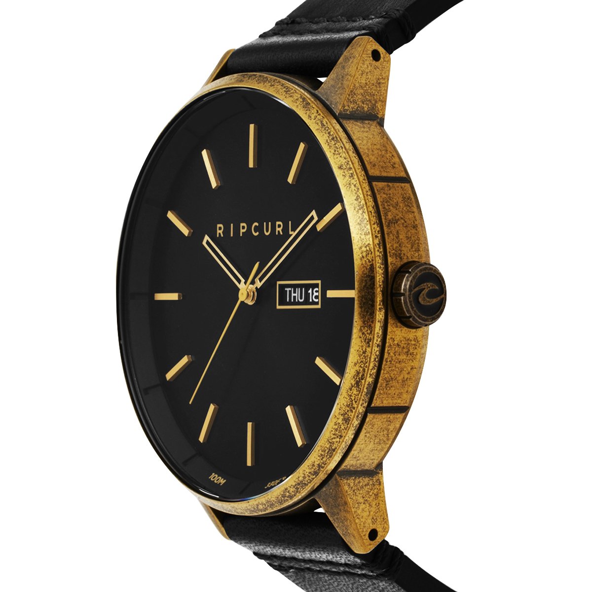Relógio Rip Curl Detroit Leather Bronze Dourado 2