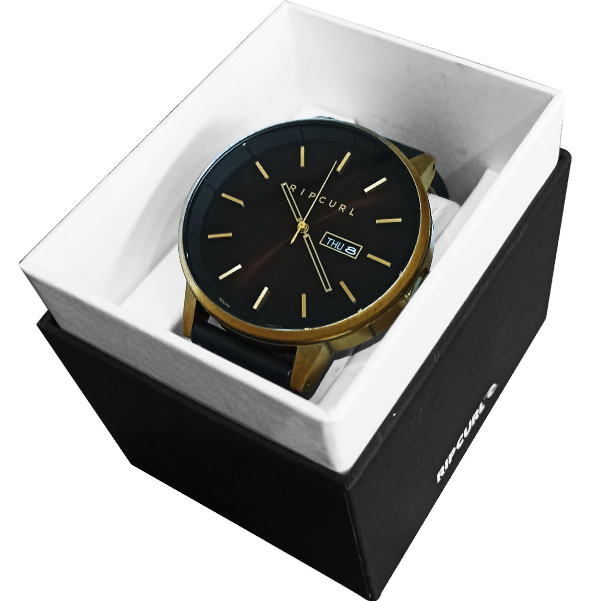 Relógio Rip Curl Detroit Leather Bronze Dourado 5