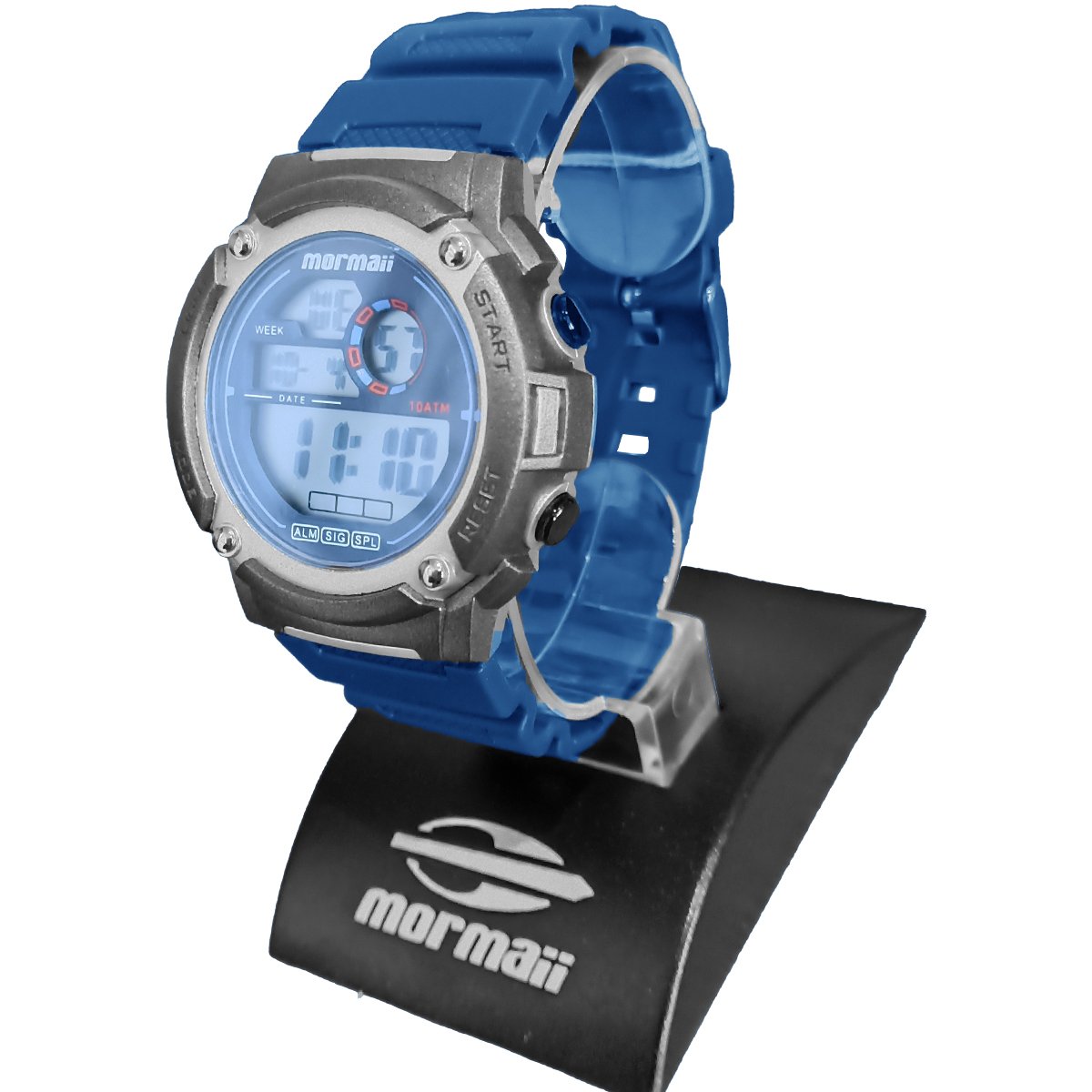 Relógio Mormaii Digital MO0060GA/8A Azul e Cinza Azul 4
