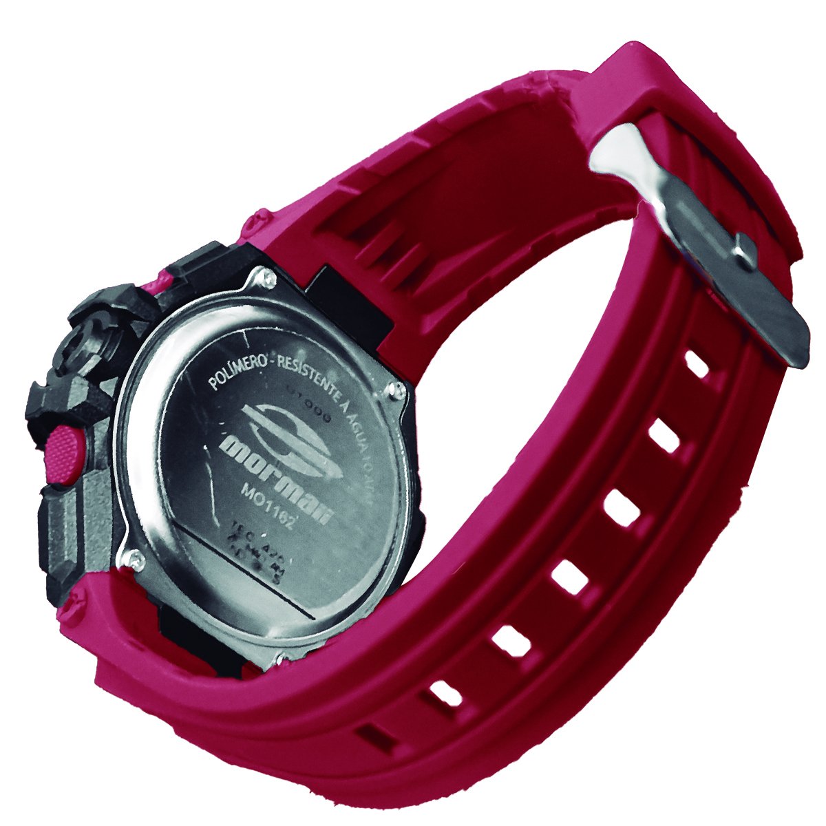 Relógio Mormaii Digital Wave MO1162/8R Preto e Vermelho Vermelho 3