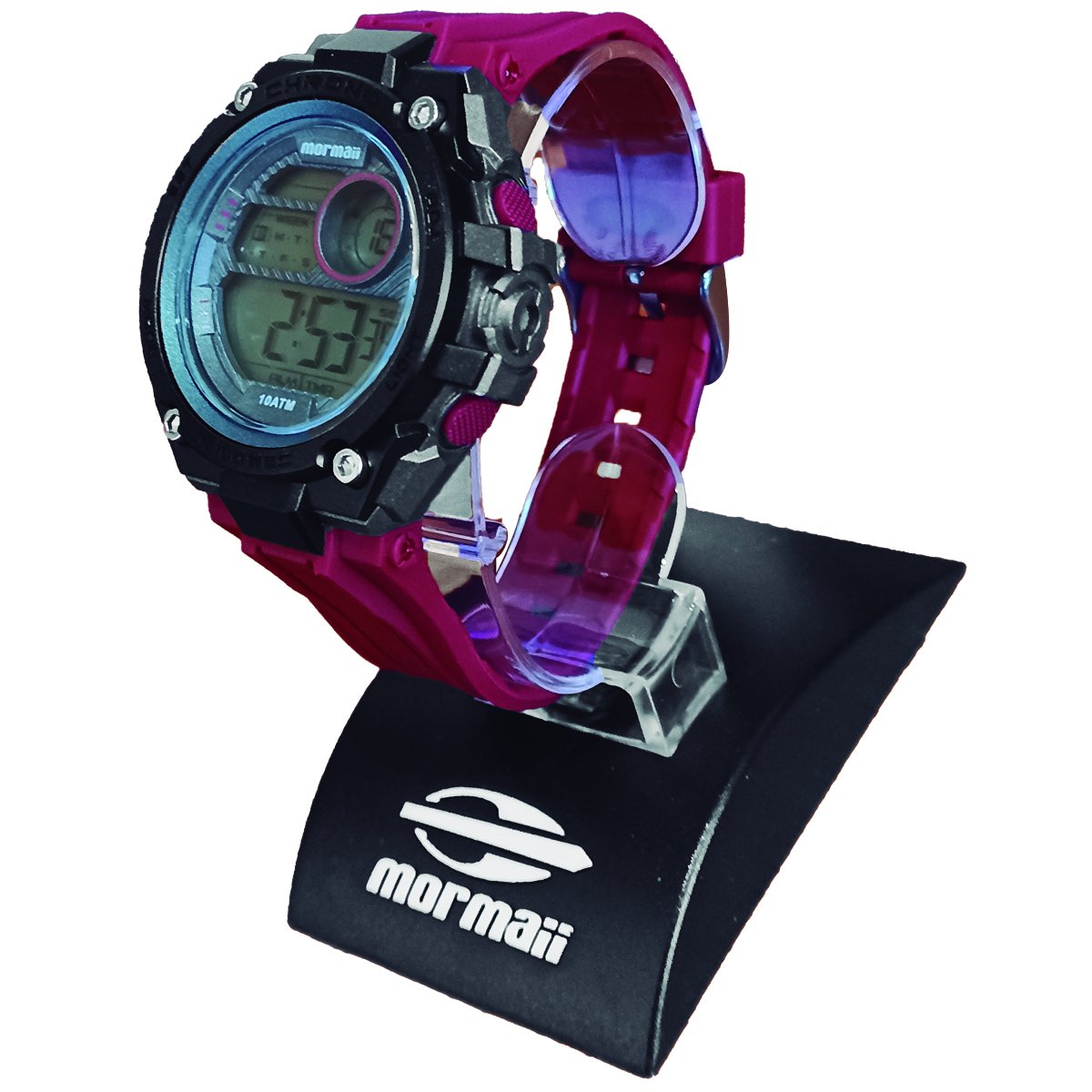 Relógio Mormaii Digital Wave MO1162/8R Preto e Vermelho Vermelho 4