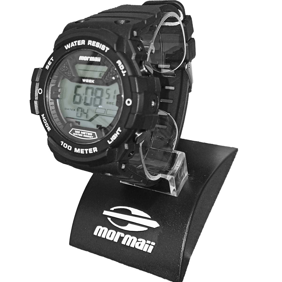 Relógio Mormaii Digital MO03500/8A Preto Preto 4