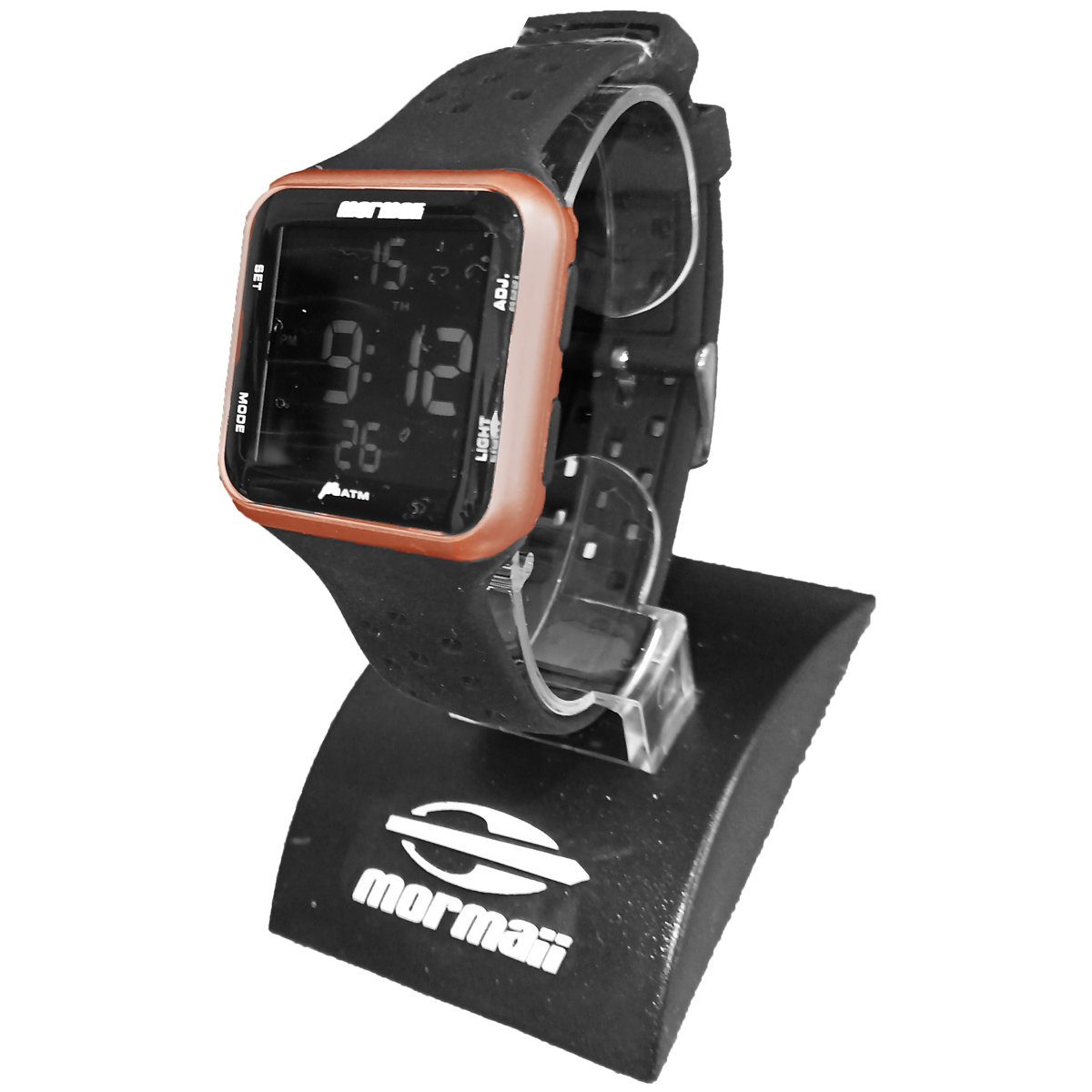 Relógio Mormaii Digital MO6600/8J Preto e Rose Preto 4