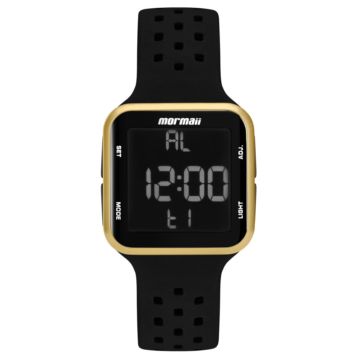 Relógio Mormaii Digital MO6600/8D Preto e Dourado