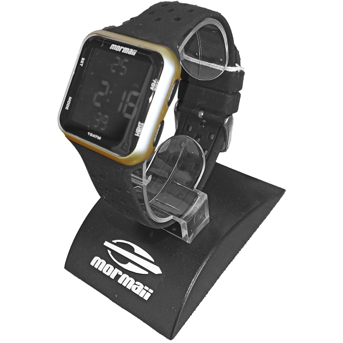 Relógio Mormaii Digital MO6600/8D Preto e Dourado Dourado 4