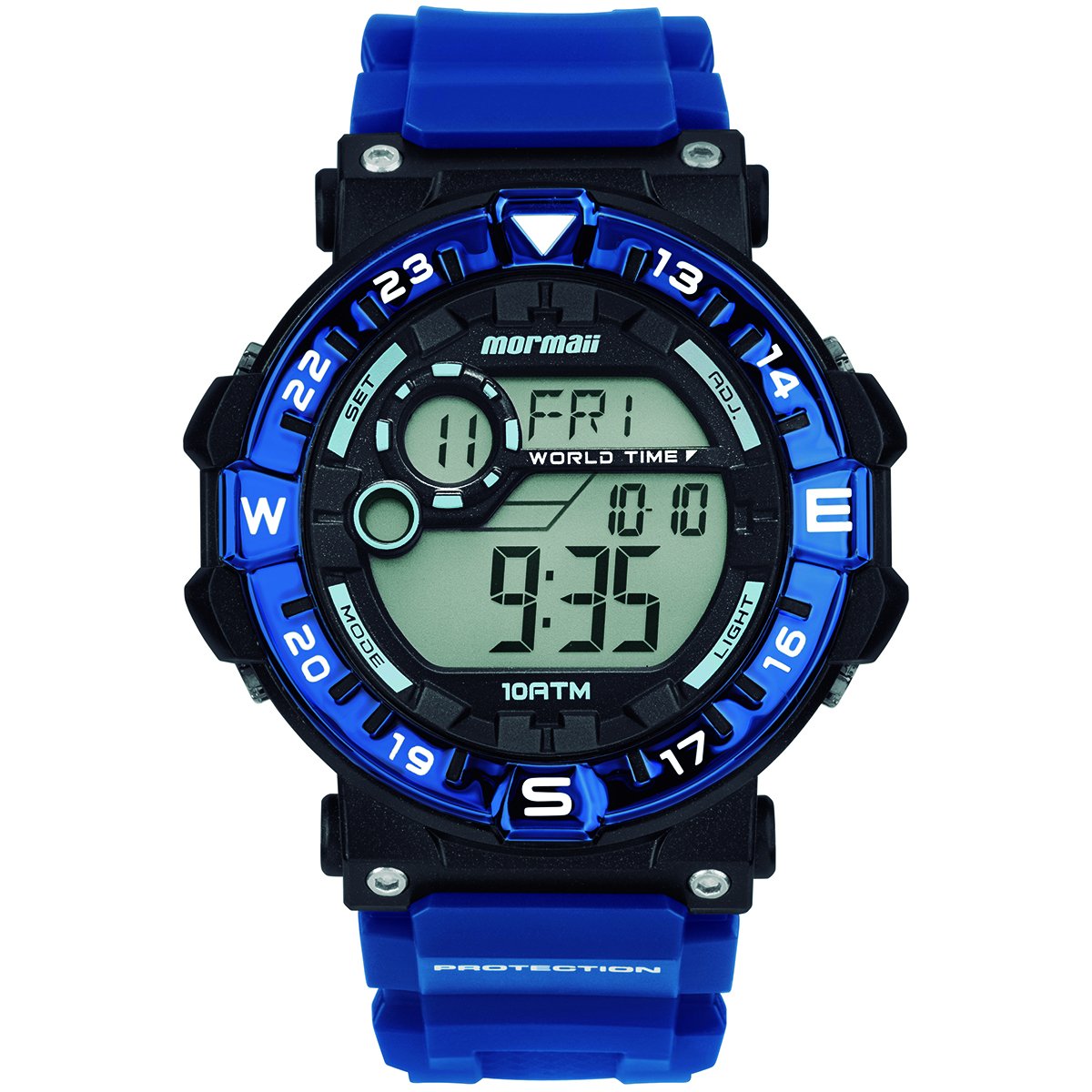 Relógio Mormaii Digital Action MO1131/8A Preto e Azul