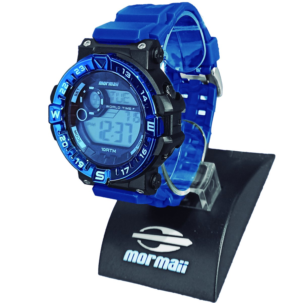 Relógio Mormaii Digital Action MO1131/8A Preto e Azul Azul 4