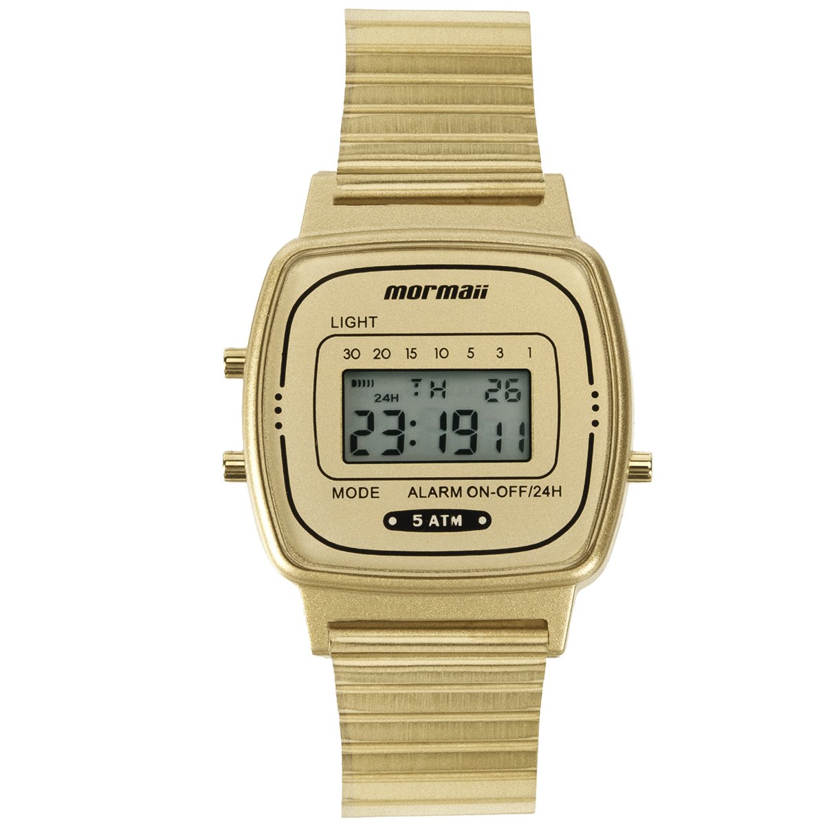 Relógio Mormaii Digital Vintage MO13722/7D Dourado