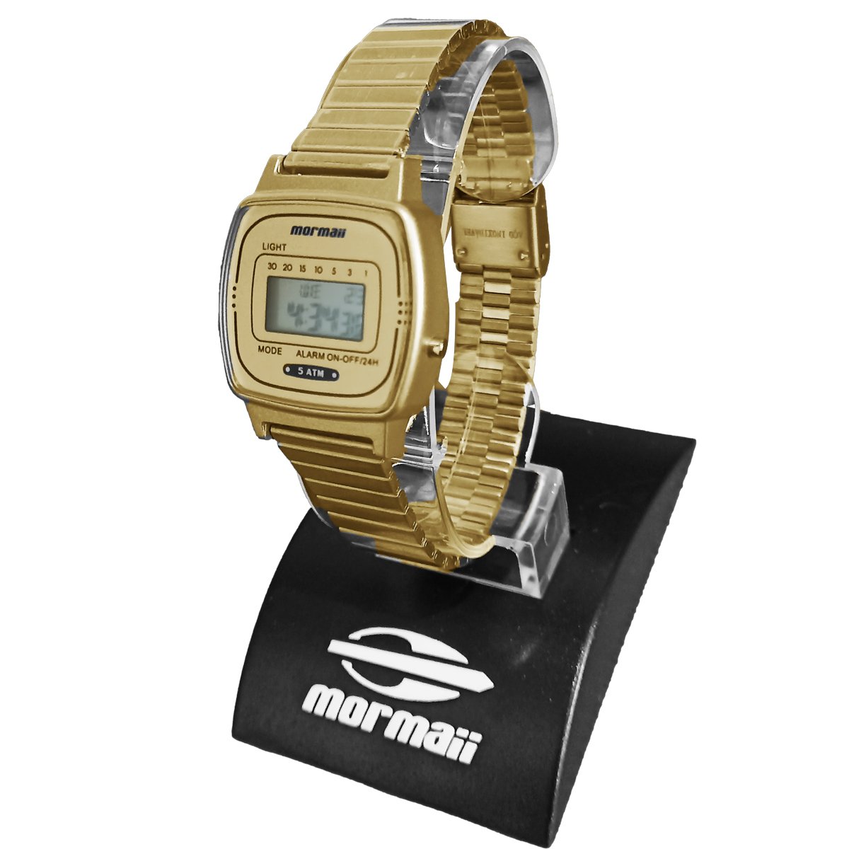 Relógio Mormaii Digital Vintage MO13722/7D Dourado Dourado 4
