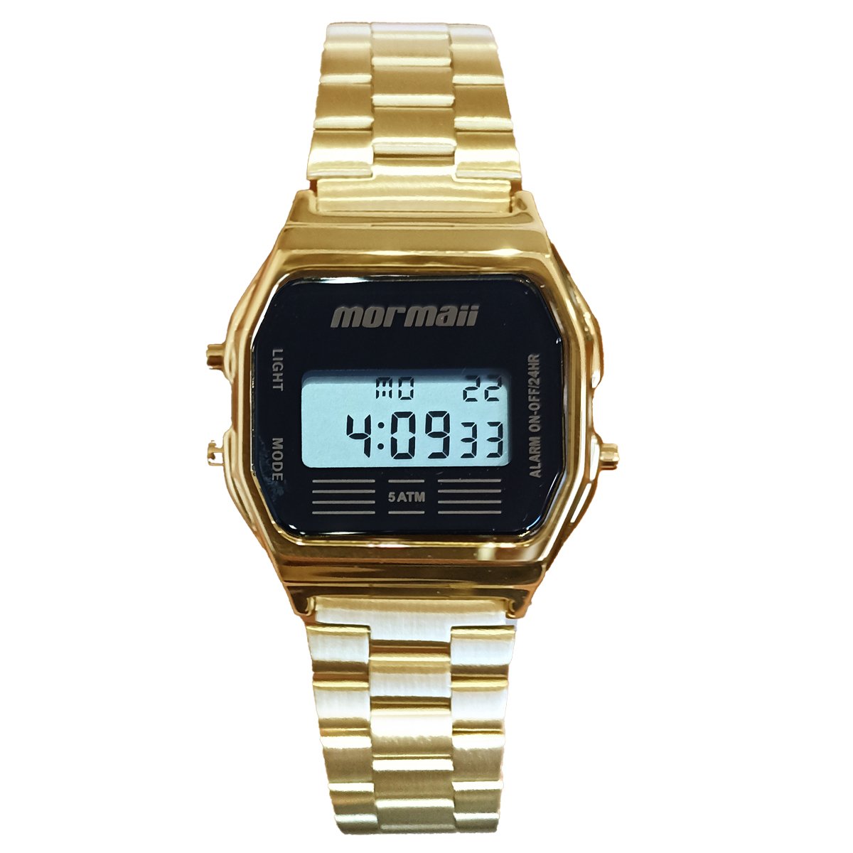Relógio Mormaii Digital Vintage MOBJ3808AB/4P Dourado Dourado 2