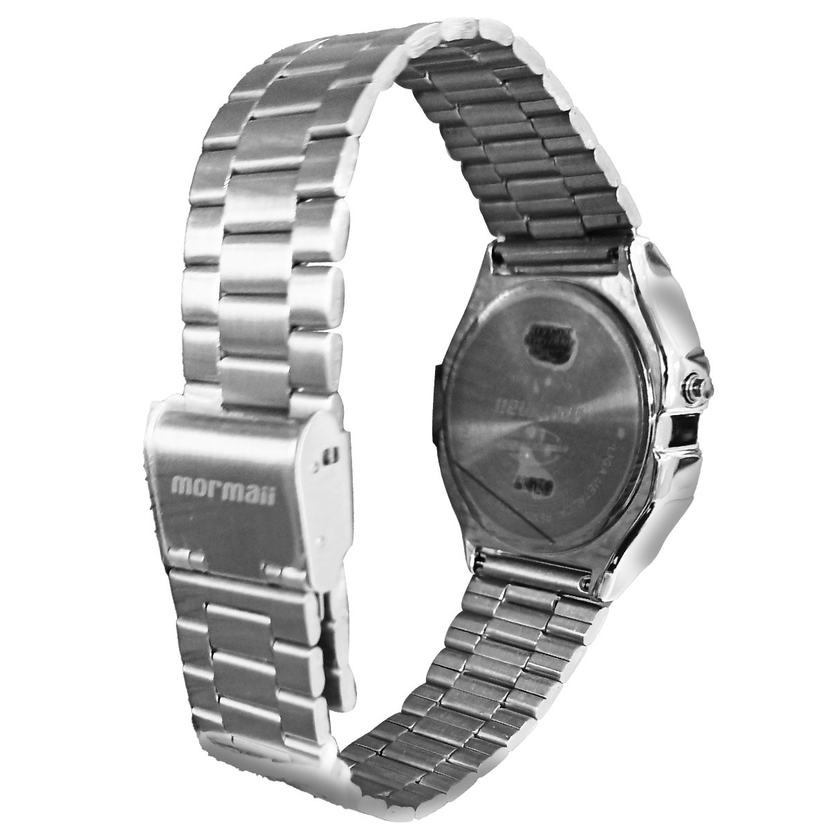 Relógio Mormaii Digital Vintage MOBJ3808AA/3P Prata Prata 4
