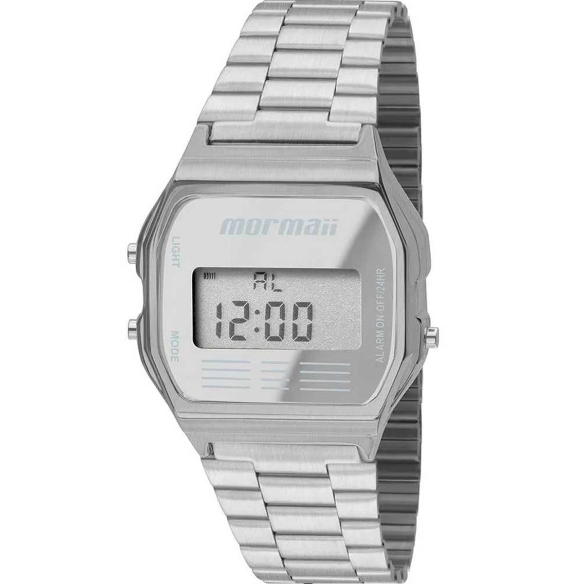 Relógio Mormaii Digital Vintage MOBJ3808AA/3C Prata