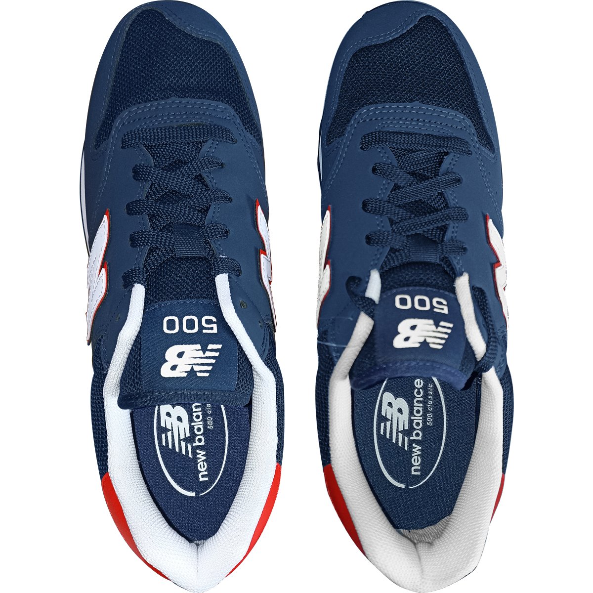 Tênis New Balance 500 v2 Marinho e Vermelho Azul 2