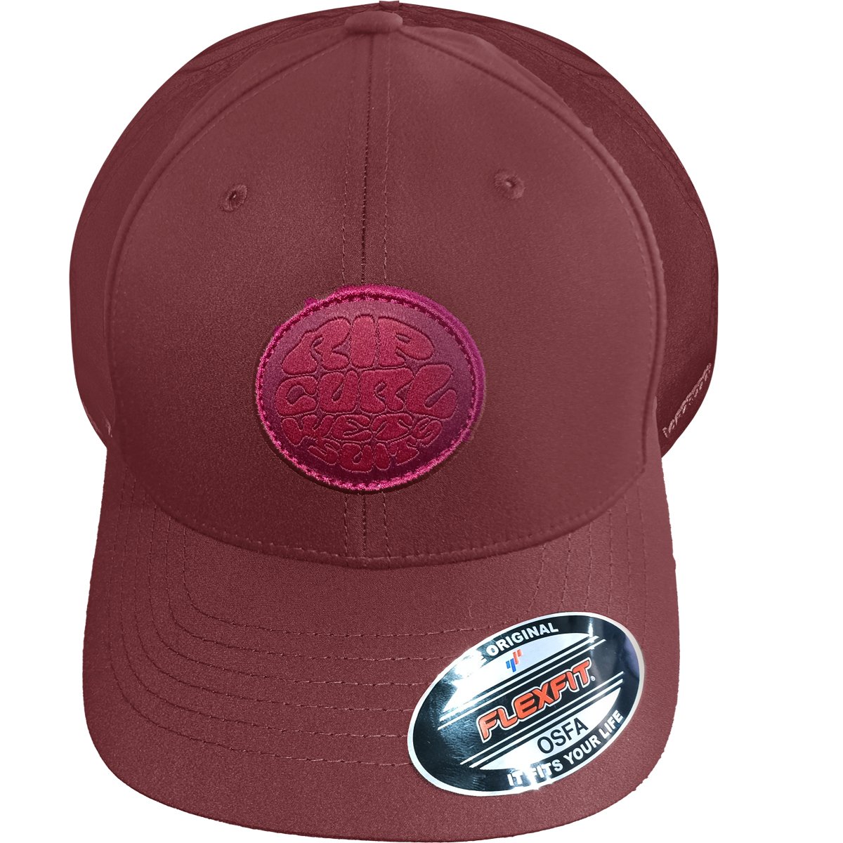 Boné Rip Curl Vaporcool Wetsuit Flexfit Dark Red Bordo 2