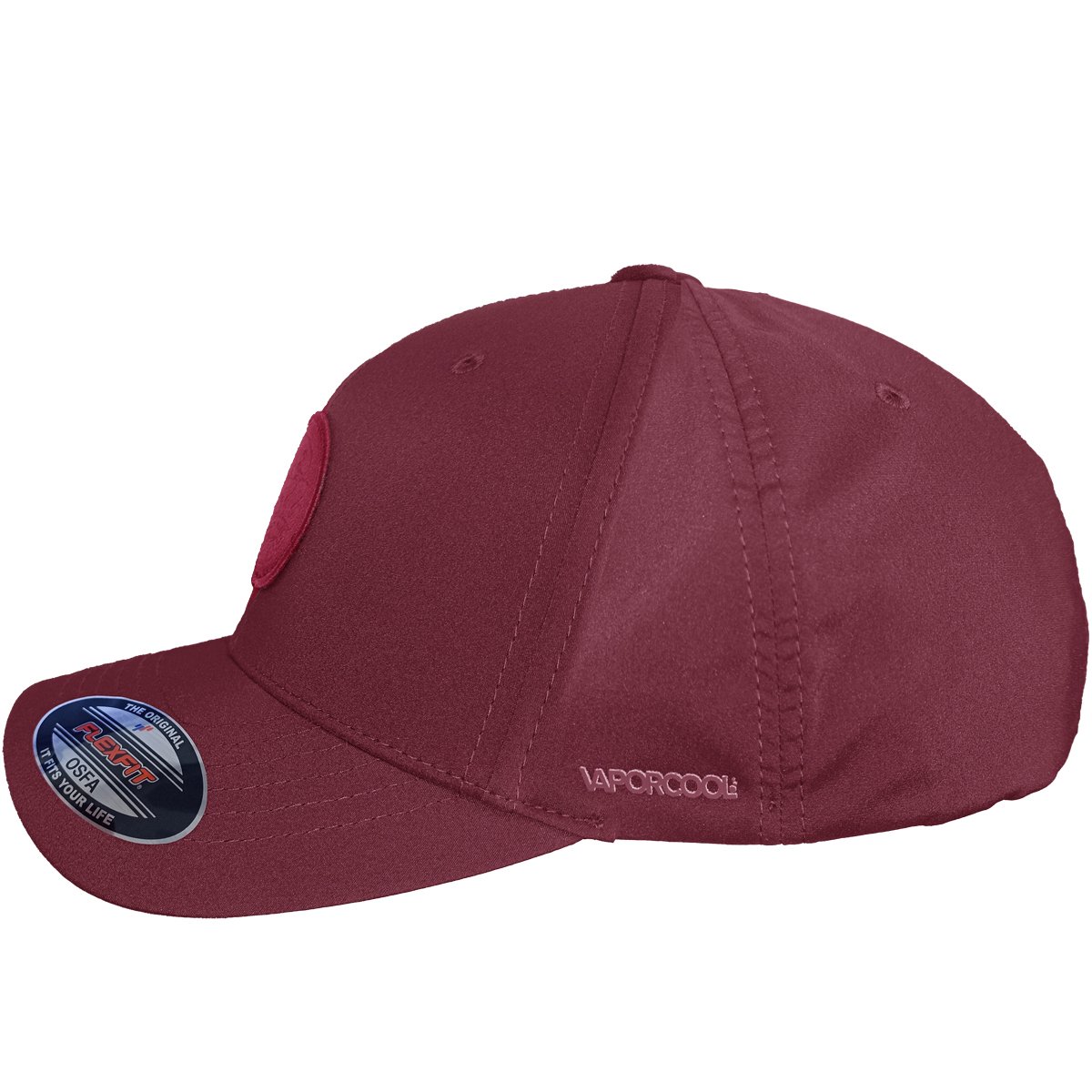 Boné Rip Curl Vaporcool Wetsuit Flexfit Dark Red Bordo 3