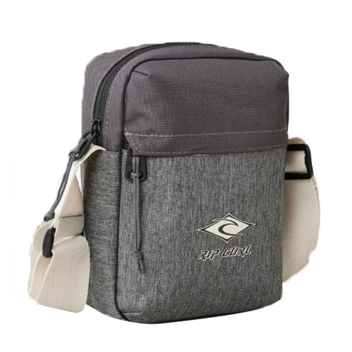 Shoulder Bag Rip Curl No Idea Pouch Icons Surf Grey Heather Cinza 2