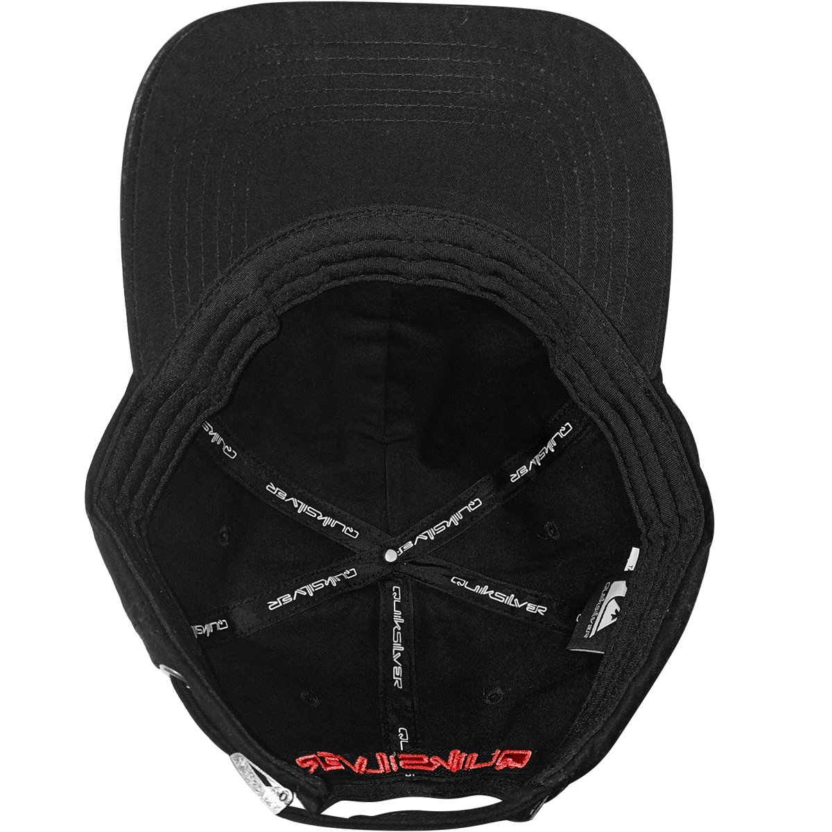 Boné Quiksilver Logo Embroidery Preto Preto 5