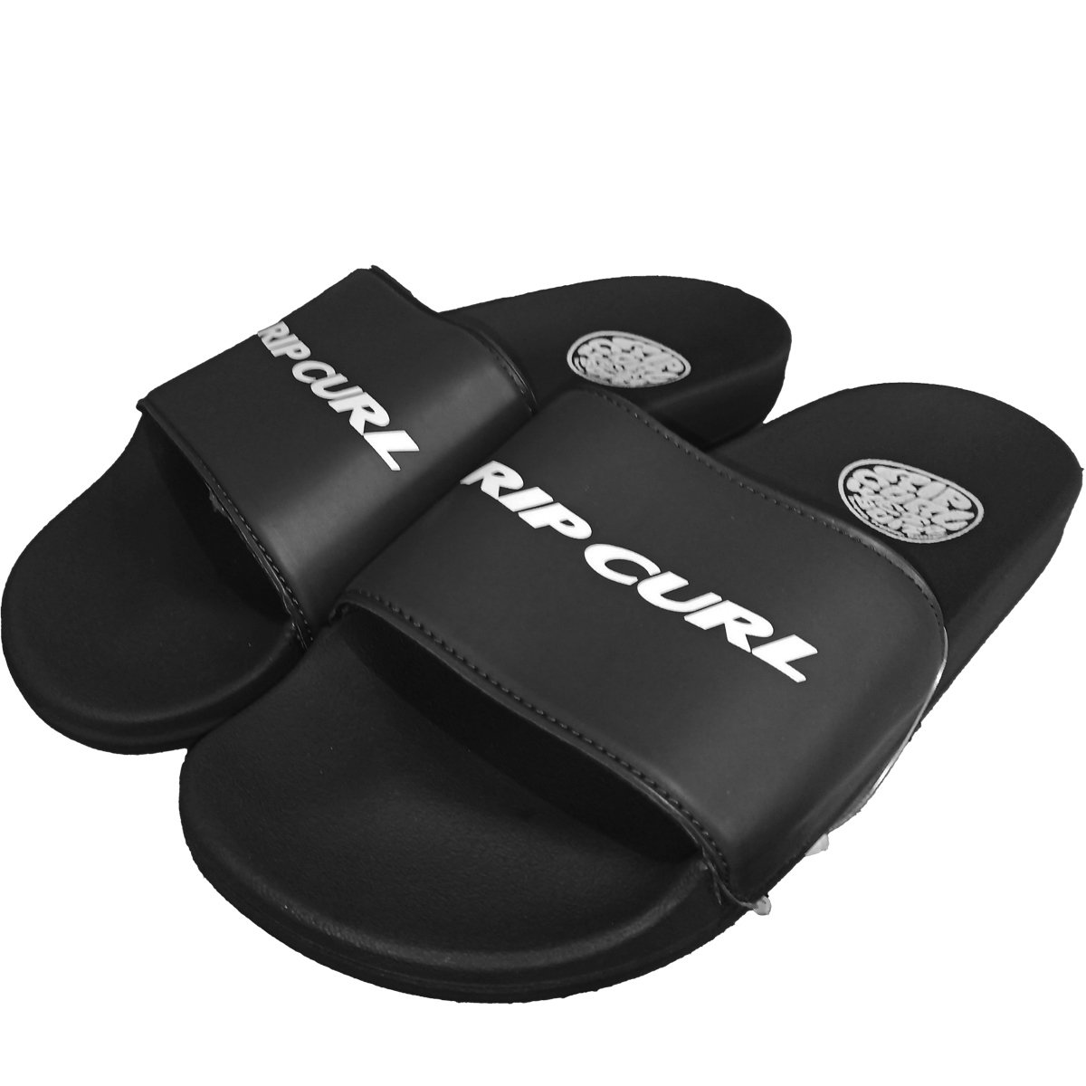 Chinelo Rip Curl Slide Icons Beach Black Preto 2