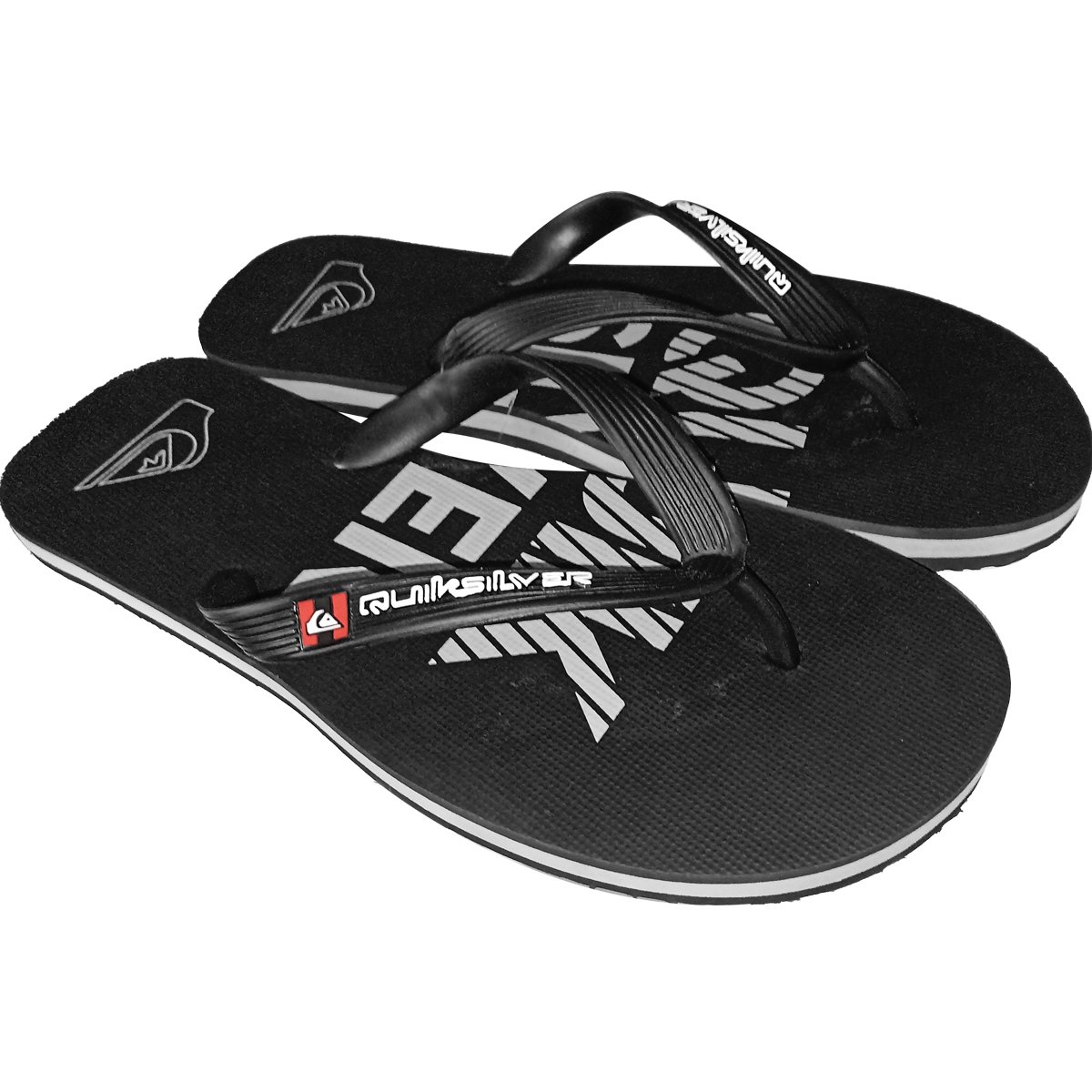 Chinelo Quiksilver Molokai Silver Transfer Preto Preto 2