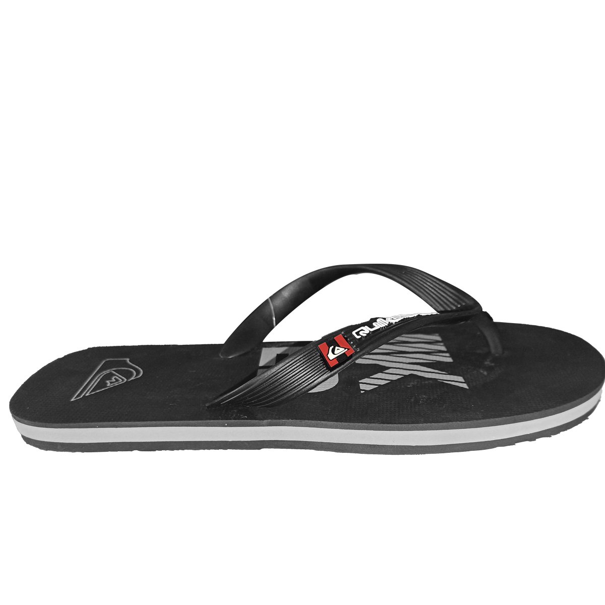 Chinelo Quiksilver Molokai Silver Transfer Preto Preto 3