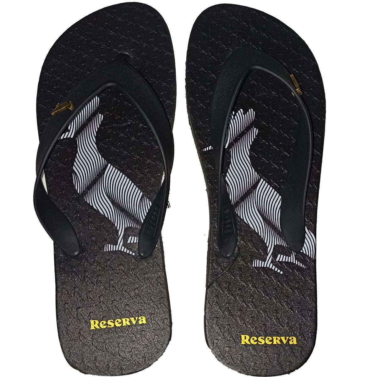 Chinelo Reserva Pica Pau Distortion Lines Original Preto