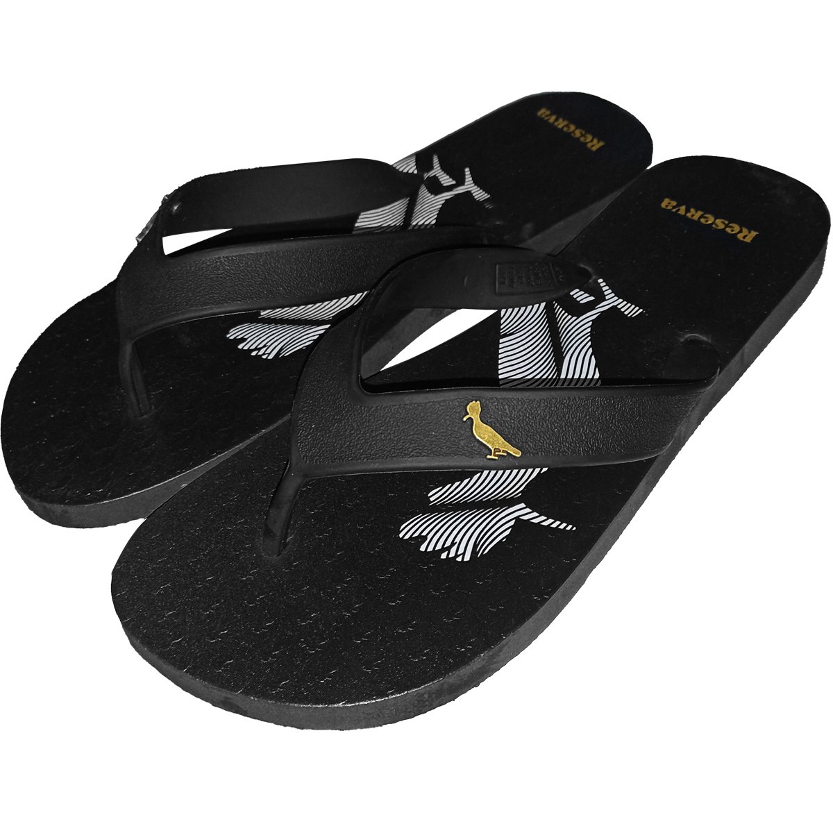 Chinelo Reserva Pica Pau Distortion Lines Original Preto Preto 2
