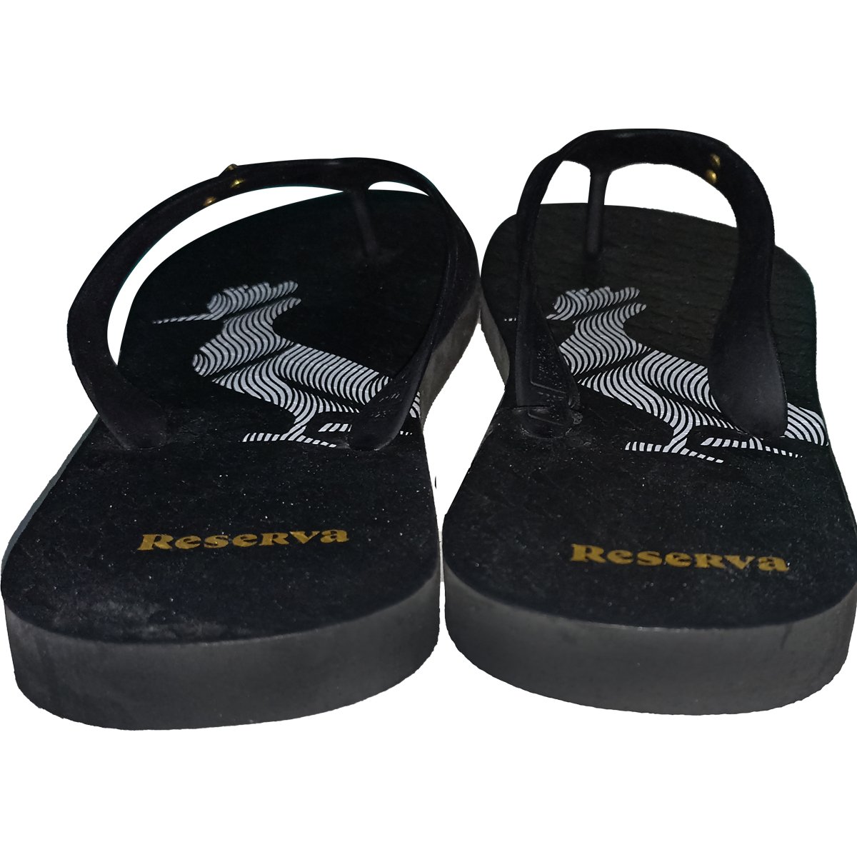 Chinelo Reserva Pica Pau Distortion Lines Original Preto Preto 4