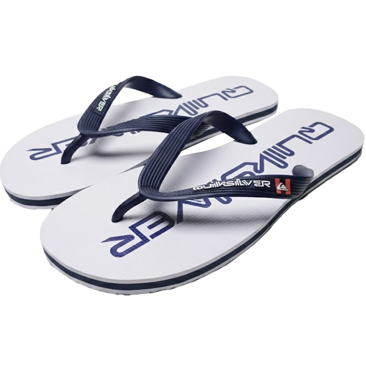 Chinelo Quiksilver Molokai New Omini Branco com Marinho Azul Marinho 2
