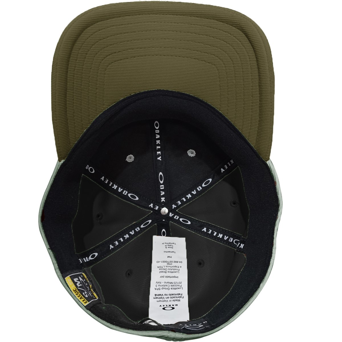 Boné Oakley Tincan Cap Boulder/ Army Cement Cinza/Verde 5