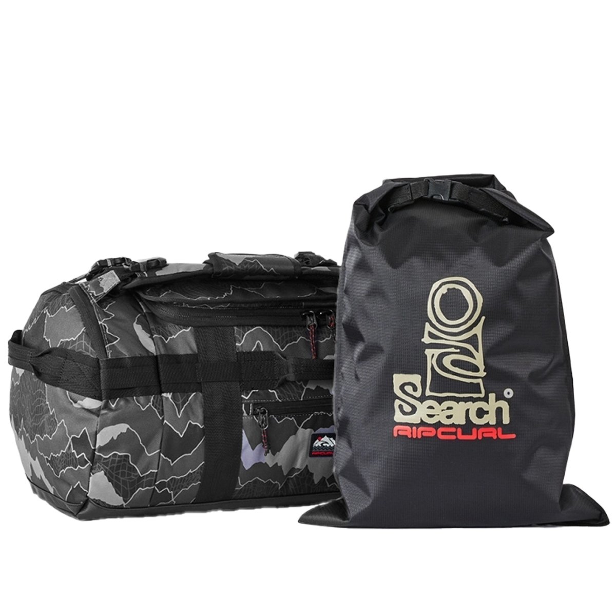 Mala Rip Curl Search Duffle 45L Camo Black Grey Preto 5