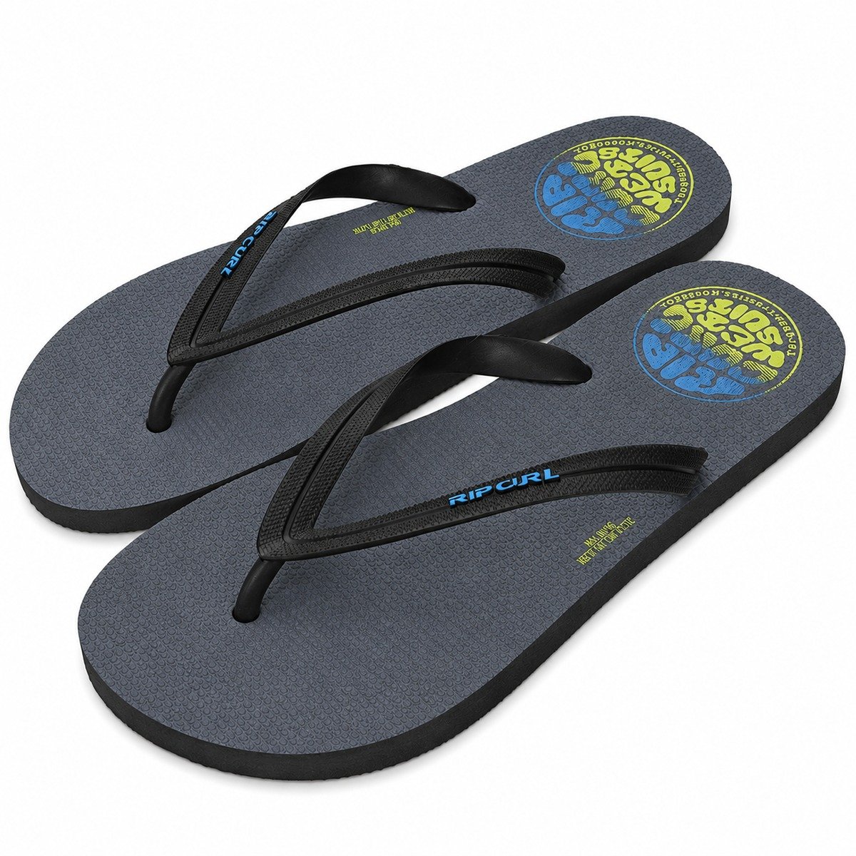 Chinelo Rip Curl Icons of Surf Charcoal - Conforto com a Alma do Surf Cinza 2