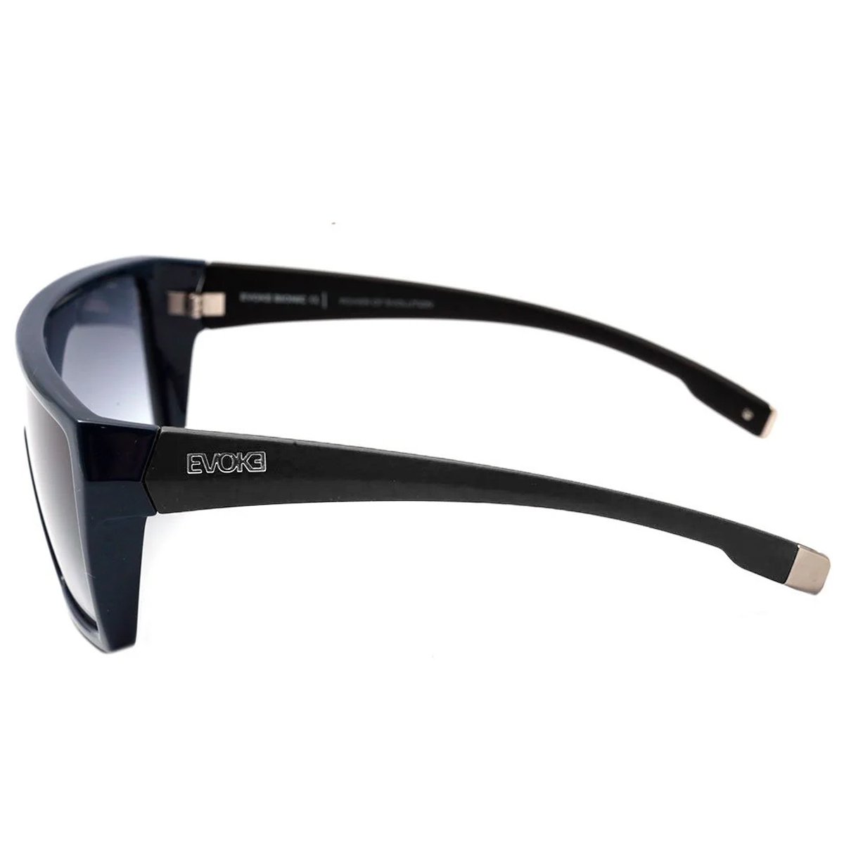 Óculos Evoke Bionic Alfa D01 Black Shine Blue Lente Grey Gradient Azul 3