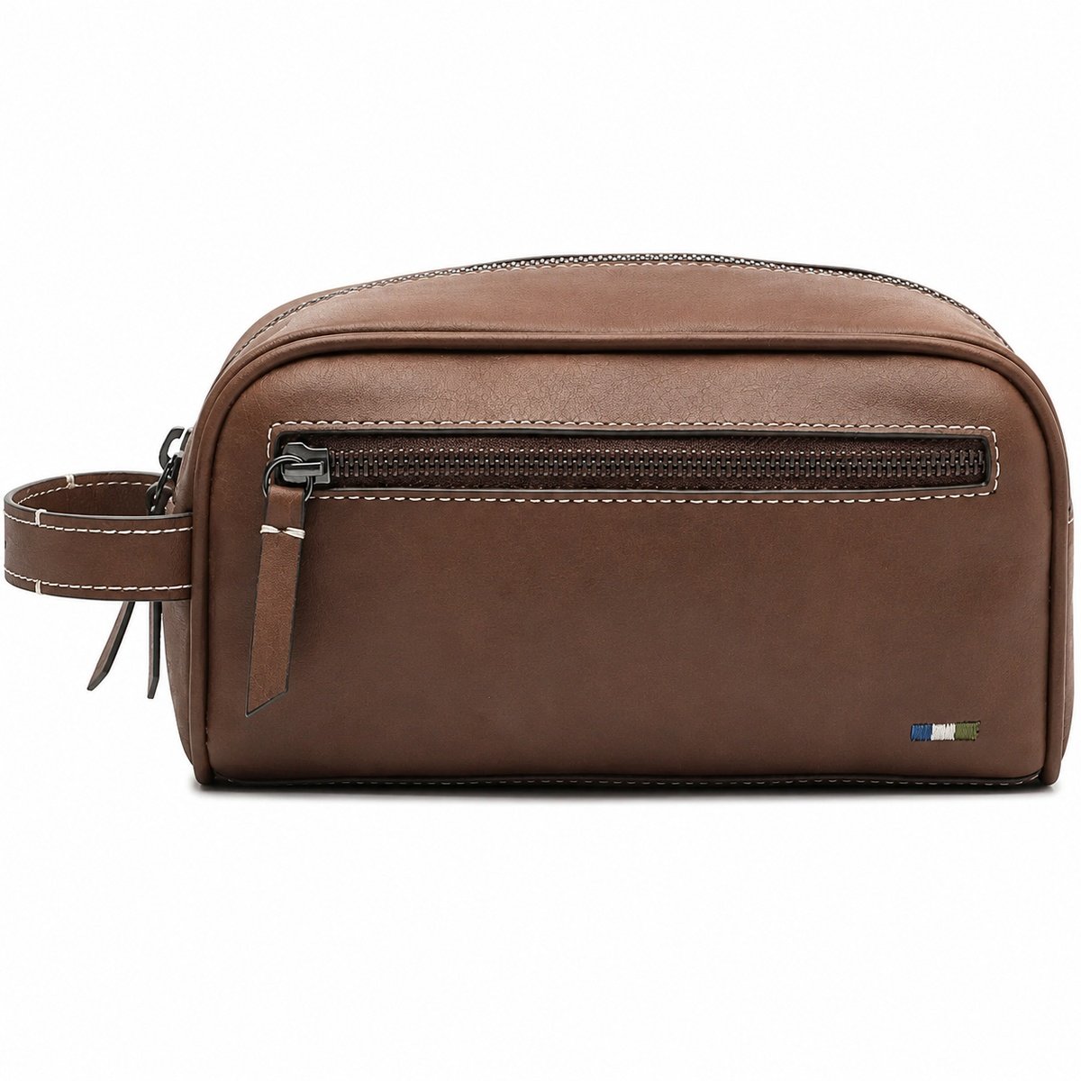 Necessaire Reserva Parma em Couro Marrom – Elegância Clássica e Durabilidade