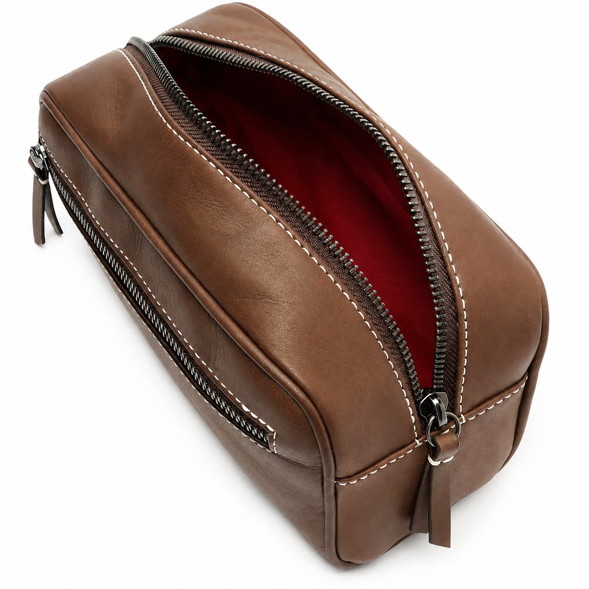 Necessaire Reserva Parma em Couro Marrom – Elegância Clássica e Durabilidade Marrom 3