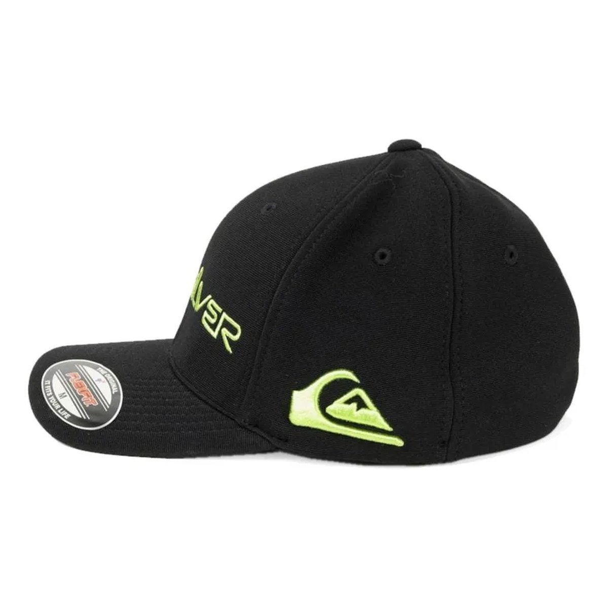 Boné Quiksilver Emb Type Momentum Preto – Design Gráfico, Atitude e DNA Surf Preto 3