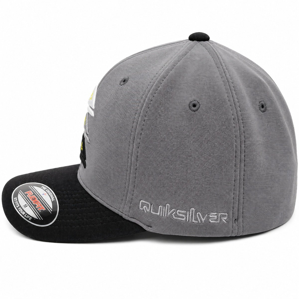 Boné Quiksilver Emb Three Logo Dark Grey – Estilo Urbano e Autenticidade Cinza 2