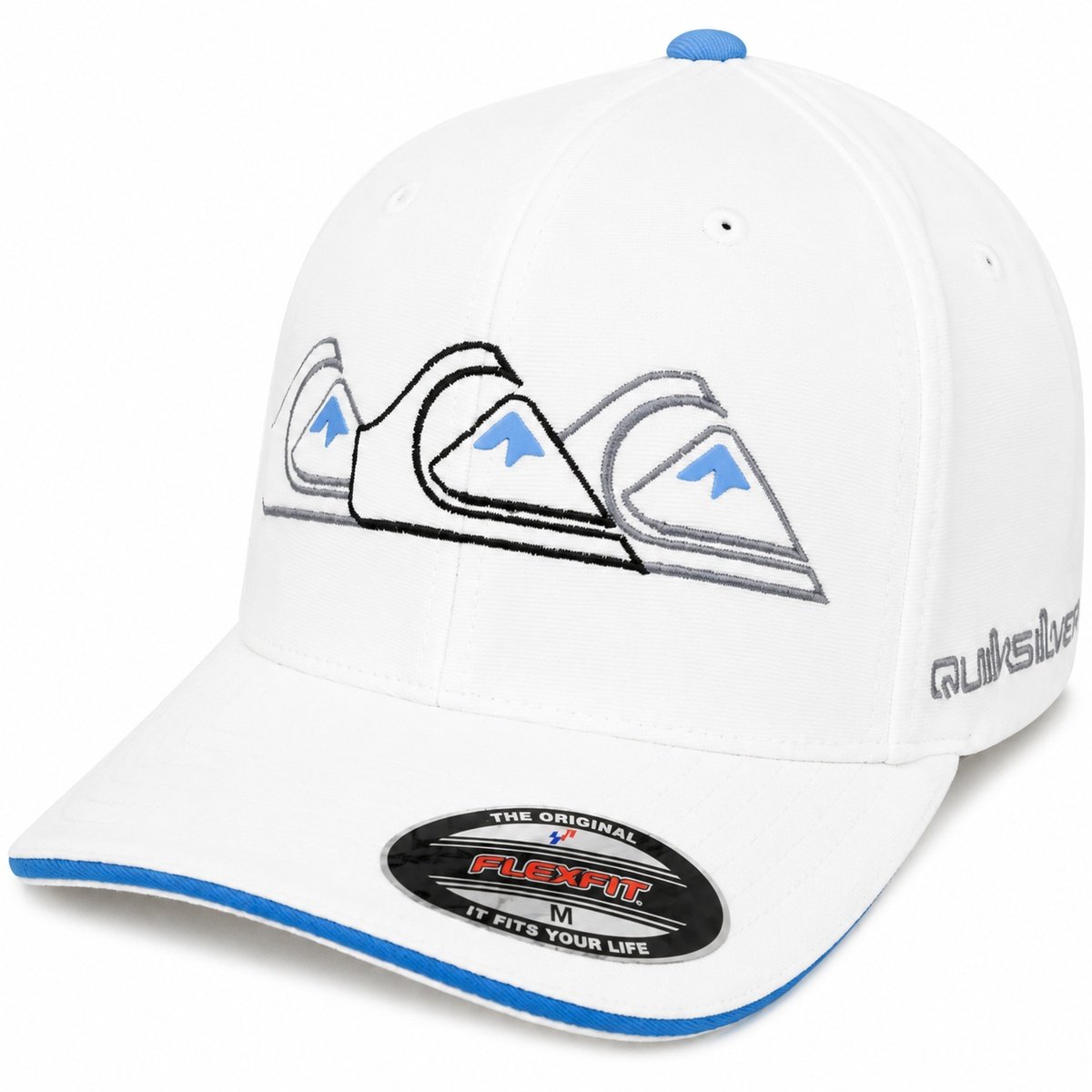 Boné Quiksilver Emb Three Logo Branco – Design Autêntico e Estilo Surf Premium