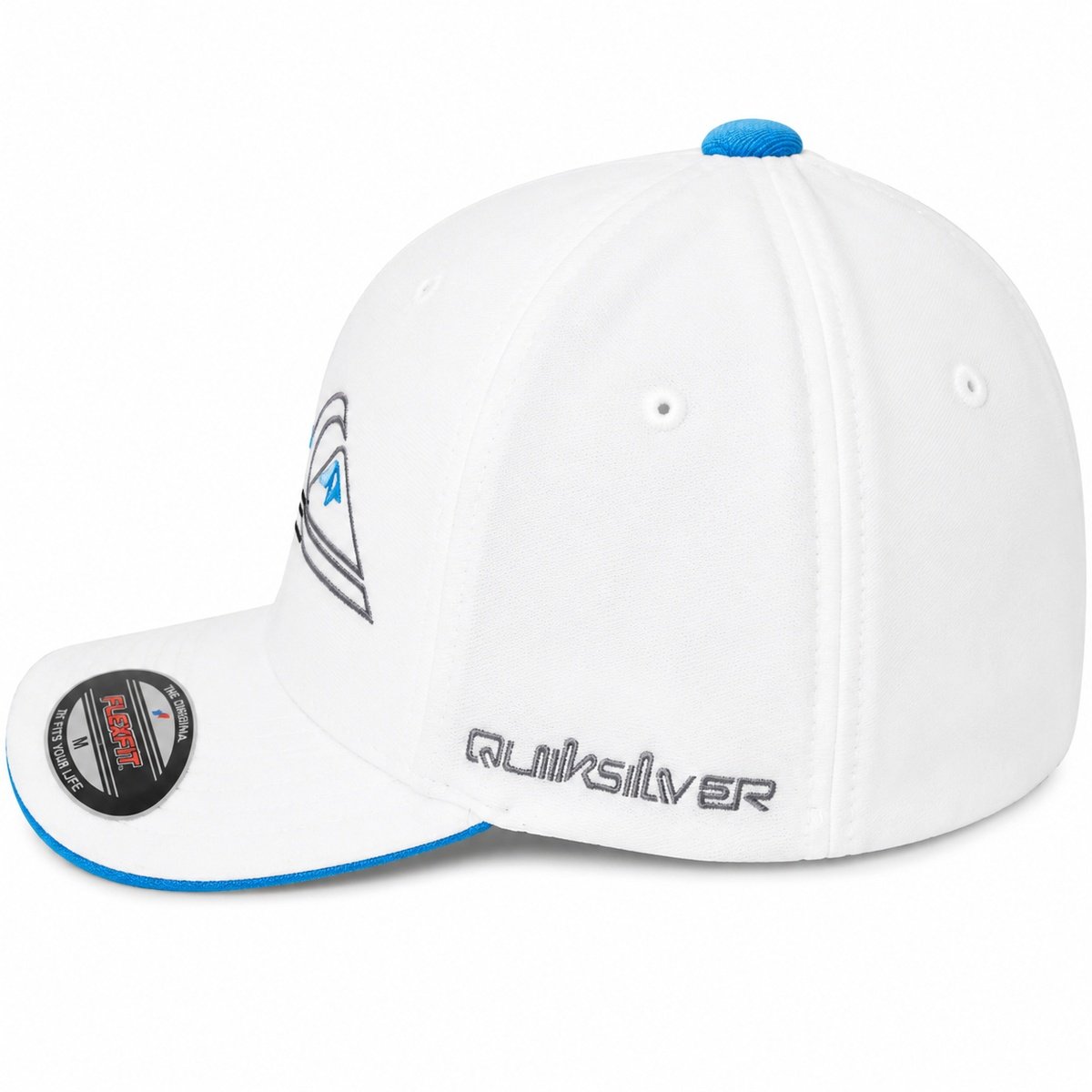 Boné Quiksilver Emb Three Logo Branco – Design Autêntico e Estilo Surf Premium Branco 3