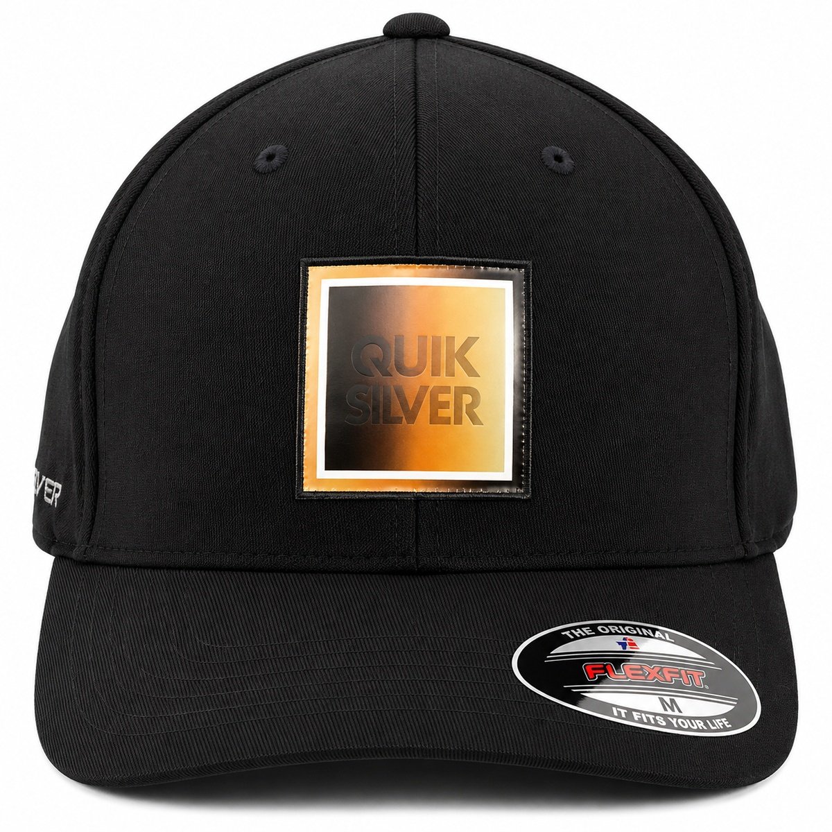 Boné Quiksilver Hologram Square Logo Preto – Design Futurista, Atitude Urbana e Estilo Exclusivo Preto 2