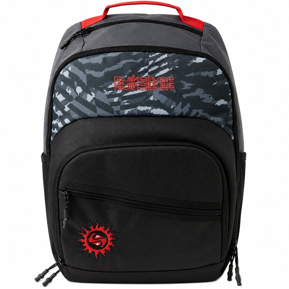 Mochila Quiksilver Schoolie Cooler 2.0 Black Radical Times 30L – Versatilidade e Compartimento Térmico