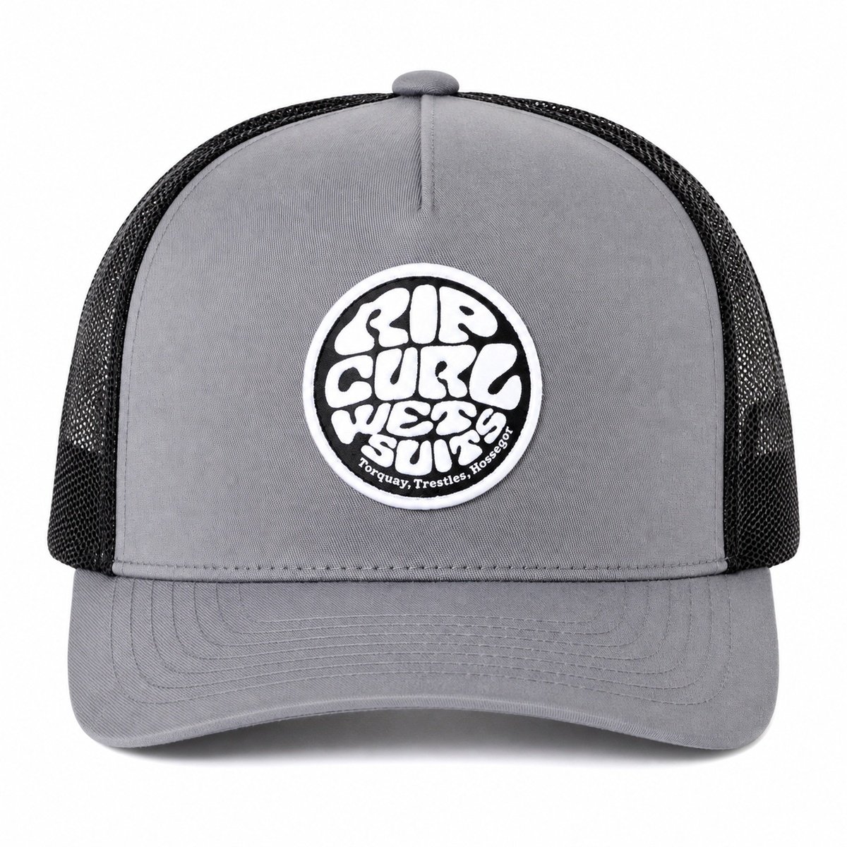Boné Rip Curl Wetsuit Icon Trucker Black Grey Cinza 2