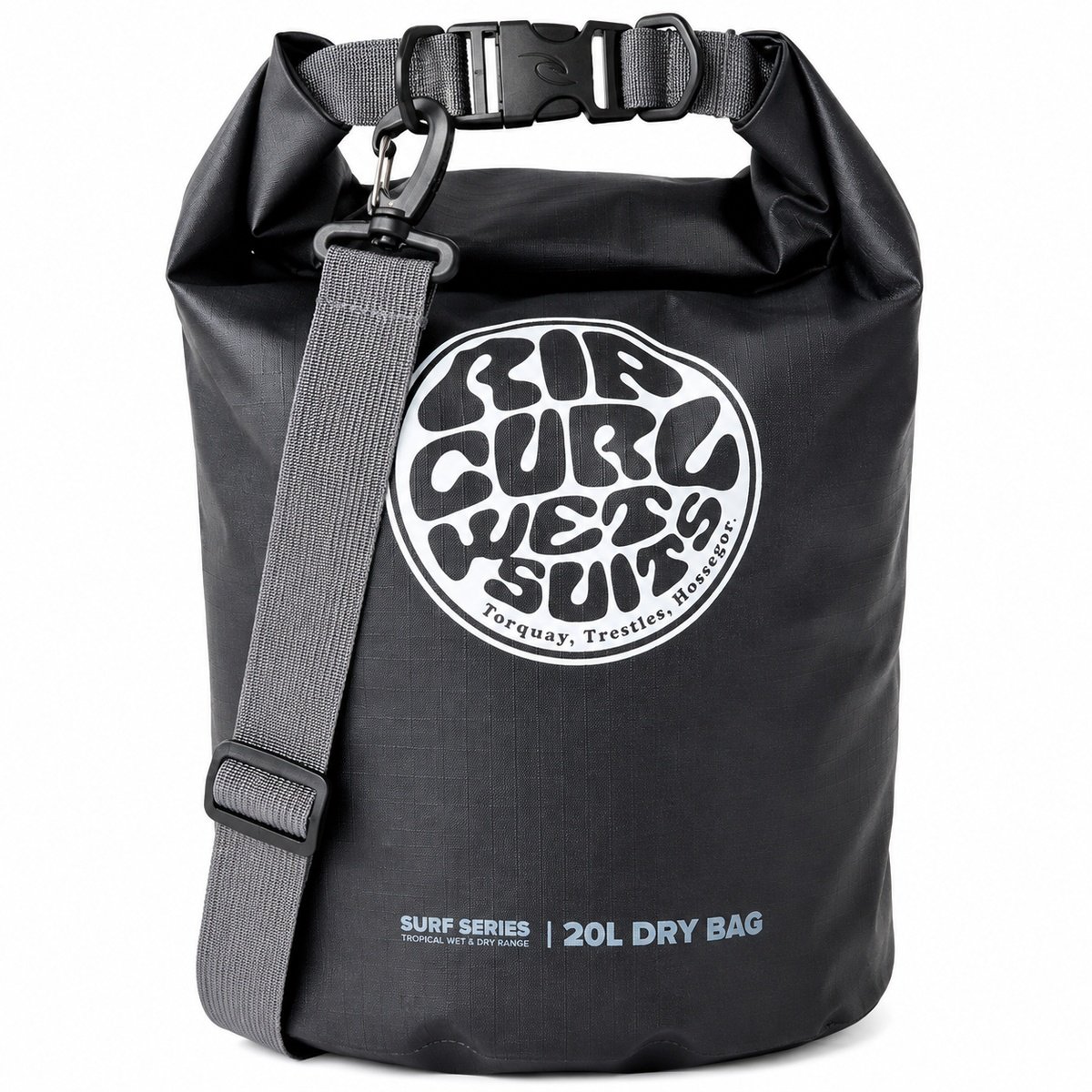 Mochila Rip Curl Surf Series Barrel Bag 20L Black Grey Importada – Impermeabilidade, Alta Performance e Durabilidade Preto 2