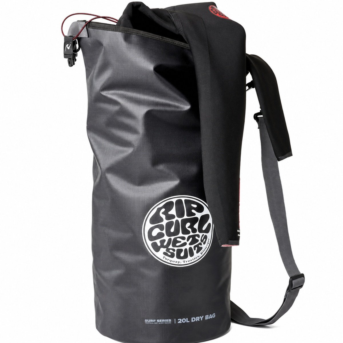 Mochila Rip Curl Surf Series Barrel Bag 20L Black Grey Importada – Impermeabilidade, Alta Performance e Durabilidade Preto 3