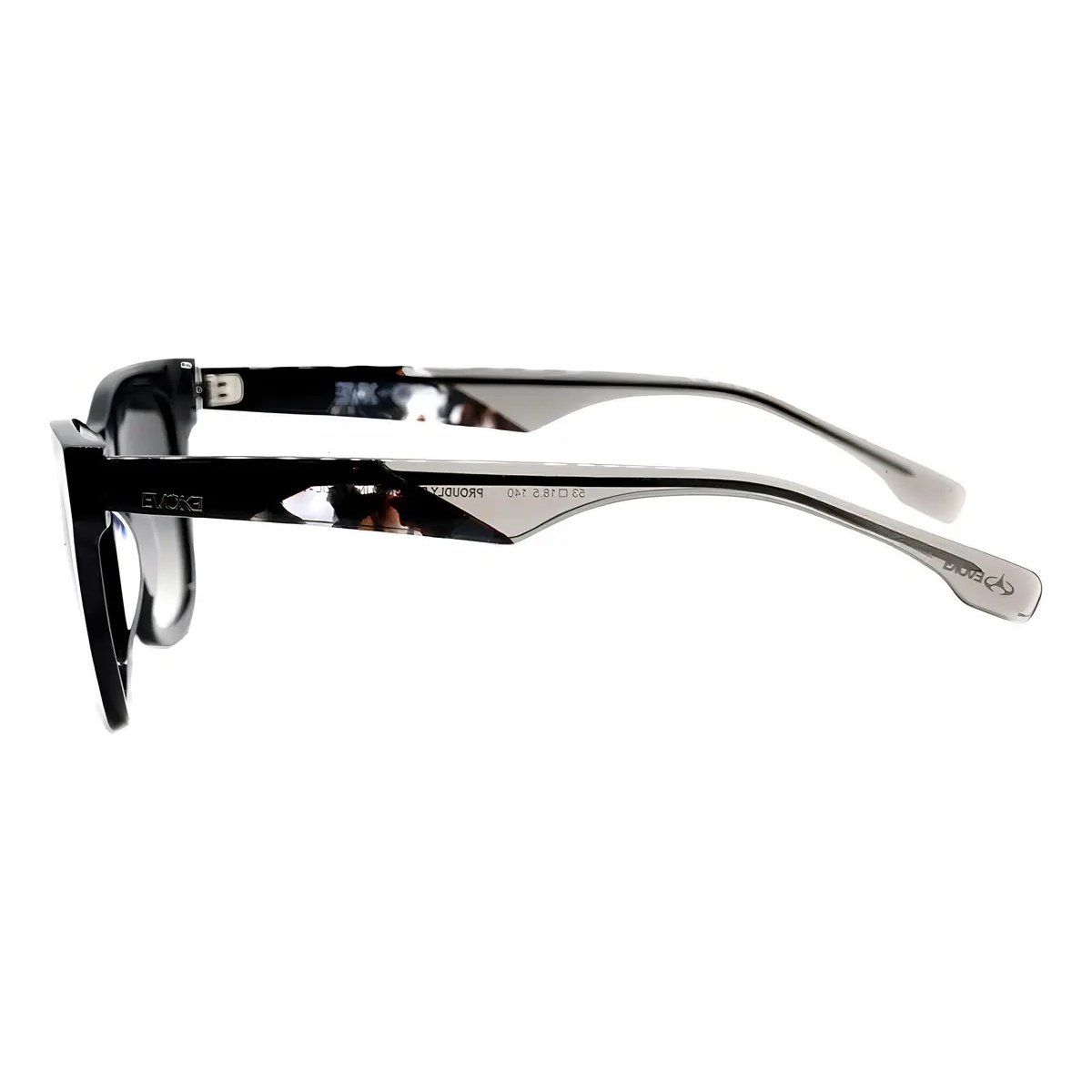 Óculos Evoke EVK 31 BRA01 Black Shine/Lente Gold Gray Gradient Preto 3
