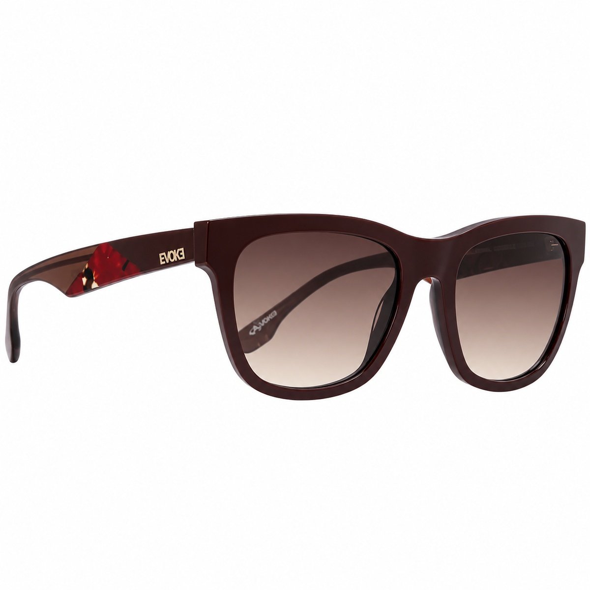 Óculos Evoke EVK 31 BRC01 Wine Gold/ Lente Brown Gradient Marrom 3