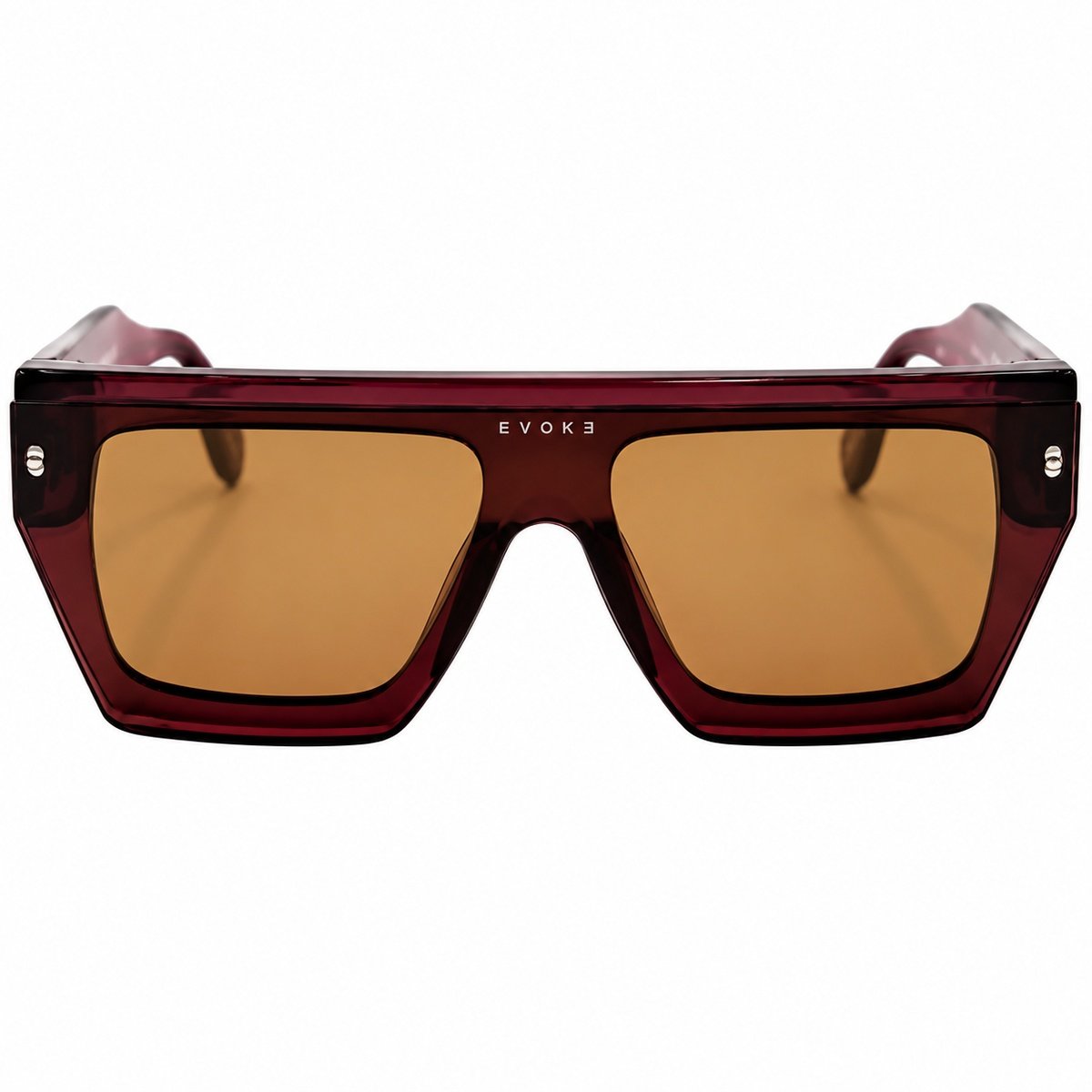 Óculos Evoke EVK 64 R02 Cristal Dark Fucsia/ Lente Silver Brown Total Bordô 2