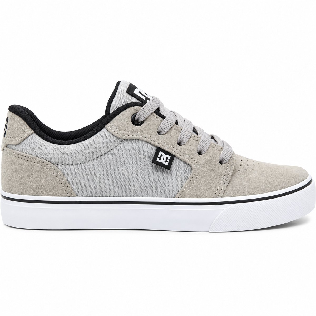Tênis DC Shoes Anvil LA Cinza – Estilo Skatista, Durabilidade e Conforto Urbano Cinza 2